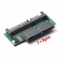 Adapter Micro SATA Female 7+9pin to SATA Male 7+15pin