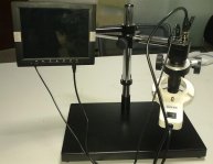 Digital Microscope 200X with CCD and LCD Monitor