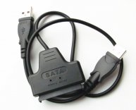 Adapter 2.5" 7+15pin SATA Female to USB2.0