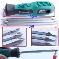 3pcs Slotted Philips 2-Way Screwdriver Reversible