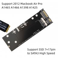 Adapter 7+17pin SSD to SATA Male for Macbook Air Pro 2012
