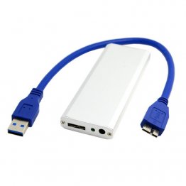 Adapter 7+17pin SSD to USB3.0 with Case for Macbook Pro 2012
