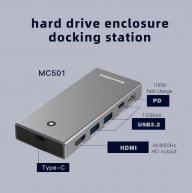 MC501 SSD Case + HDMI/USB/PD100W Docking Station
