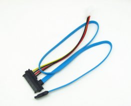 SAS 29 Pin to SATA Cable with LP4 Power