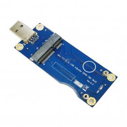 Adapter Mini PCI-E to USB2.0 Male w/ SIM Card Slot